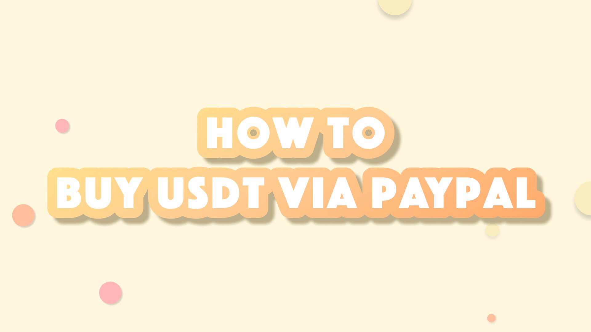 How to buy USDT via PayPal